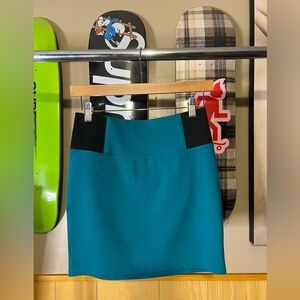 Charlotte Russe turquoise pencil skirt